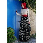 Gamze Polat - Kalp Desenli Elbise